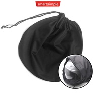 SMARTSIMPLE Motorcycle Helmet Bag Single Rope Plush Draw Pocket for Moped Bike Full Half Helmet 47x4