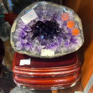 Money Bag Amethyst Geode Medium Small | Fengshui Display 钱袋子紫晶洞中小居家风水摆件