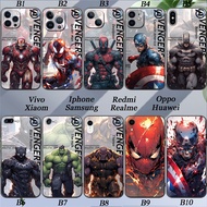 Super hero Marvel Silicone Soft Cover Camera Protection Phone Case Apple iPhone 6 6S 7 8 SE PLUS X XS