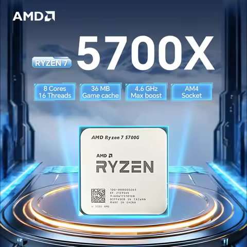 AMD Ryzen 7 5700X 8-Core 16-Thread 7NM 3.4GHz L3=32M Processor 65W Socket AM4 NEW R7 5700X Gaming CP