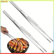 {Newcat}  Metal Fine Kitchen Utensils Fine Tweezer Tongs Long Handle Stainless Steel Kitchen Tweezer
