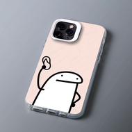 TRI Leocase premium silicone iPhone case, inanimate case holding funny meme sandals for iPhone