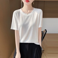 Summer Round Neck Sweater - Short Sleeve Loose Fit Thin Style Fashion Top | Goes With Anything