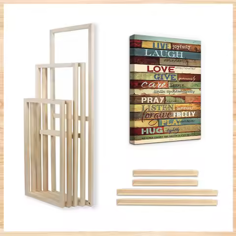 Golden Black Canvas Picture Frames 50x70 40x50 40x60 Aluminum DIY for Oil Painting Wall Art Photo Po