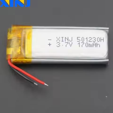 3.7V 170 mAh Polymer Li Lithium Lipo Battery 501230 Li-ion For DVC Mp3 Mp4 Record Pen Headset Headph