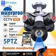 🔥 Tersedia🔥 FF Video Five Lenses 5 Images Outdoor Wireless 4K HD Waterproof with alarm CCTV Camera  