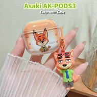 【Case Home】For Asaki AK-PODS3 Case Couple Cartoon Soft Silicone Earphone Case Casing Cover