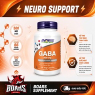 NOW Foods GABA 500mg 100 Amino Acid Tablets for Adults