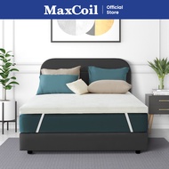 MaxCoil Laxe 2" Plus Reversible Dual Feel Natural Latex Mattress Topper | Available in Single/ Super Single/ Queen/ King