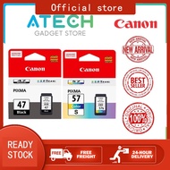 Canon Ink Cartridge PG-47 Black / CL-57S / CL57 Color Ink Cartridge for Printer E400 / 410 / 460 / 470 (Original)