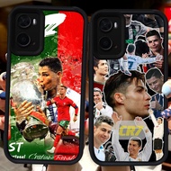 Black Casing for OPPO A36 A57s A57 A96 A76 A77 A57e A77s H120 CR7 Ronaldo