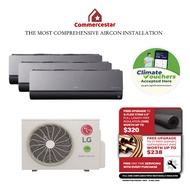 LG ARTCOOL MIRROR R32 INVERTER AIRCON SYSTEM 3 (INSTALLATION INCLUDED FREE UPGRADED MATERIALS)
