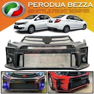 PERODUA BEZZA 2013-2019 TO 2020-2024 GR STYLE FRONT BUMPER MATERIAL FIBER GR SPORT LOOK FRONT BUMPER