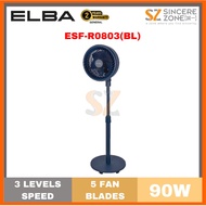 ELBA ESF-R0803(BL) 8" Stand Fan With 5 Fan Blades (8 Inches/90W)