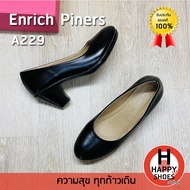 🚚ส่งเร็ว🚛ส่งด่วน👟สินค้าใหม่✨รองเท้าคัชชูหญิง Enrich Piners รุ่น A229 ส้น 2.5 นิ้ว  หนังนุ่มพิเศษ Soft touch Support สวม ทน สวมใสสบายเท้า