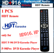 The Remote HDT P-98i / P-98Pro(n) Remote Control only for  HDT P-98i  P-98Pro DVD Karaoke Player