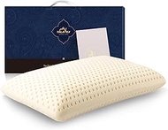 Talatex Talalay 100% Natural Premium Latex Pillow, Soft Pillow with Organic Pillowcase Helps Relieve Pressure, No Memory Foam Chemicals, Removable Tencel Cover (Firm, Queen (Pack of 1))
