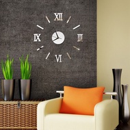 Diy Wall Sticker Clock Roman Wall Clock Clock Mirror