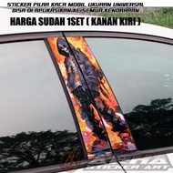 STICKER PILAR PINTU MOBIL TEMA ANIME