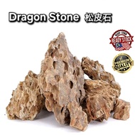 Dragon Stone 1kg Aquarium Decoration Stone 松皮石 Ohko Stone Ohko rock Aquascape Aquascaping Fish tank 