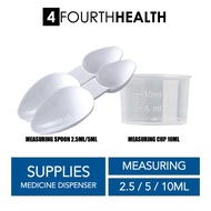 Medicine Measuring Spoon (2.5ML/5ML) / Measuring Cup (Up to 10ML)
