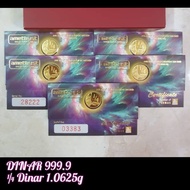 1/4 Dinar Emas 999(1.06g -100% Tulen) ~Ready Stock~