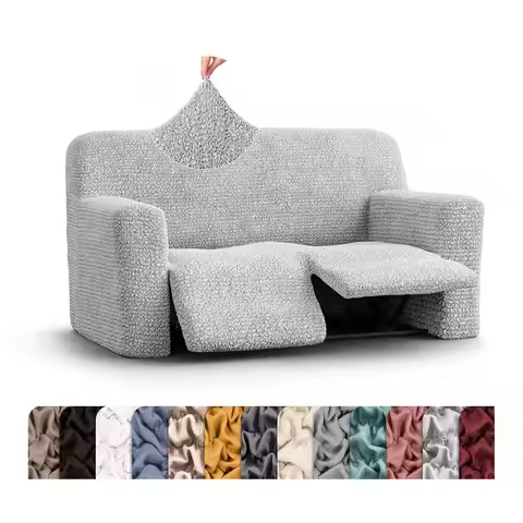 BY GA.I.CO. Recliner Loveseat Cover 2 Seater Recliner Slipcover Soft Polyester Couch Slipcovers 1Pie