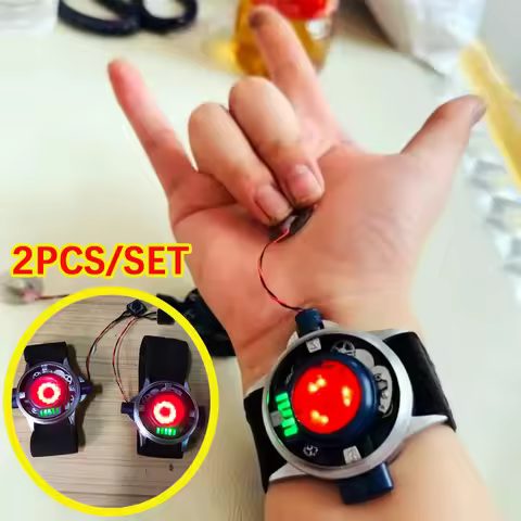 2PCS Spider-Man Spider Web Shooter Cannot Shoot But Light spiderman webshooters for Superhero Hallow
