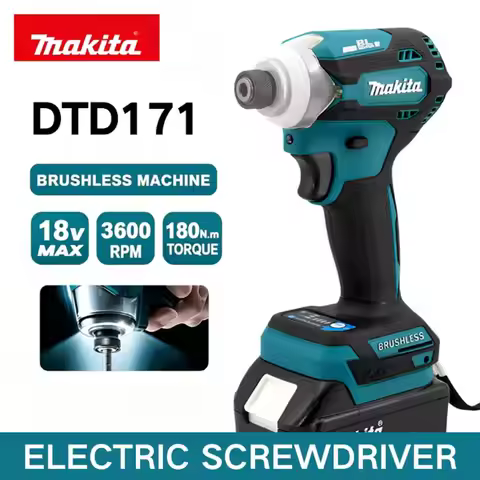 2026 Makita DTD171 Cordless Brushless Impact Driver, Rechargeable Electric Driver High Power Drill D
