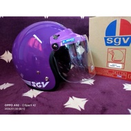VISOR LSR CLEAR PURPLE