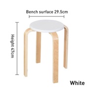 Kursi Bangku Kayu Minimalis / Kursi Cafe Kayu / Kursi Bar Tinggi 47cm