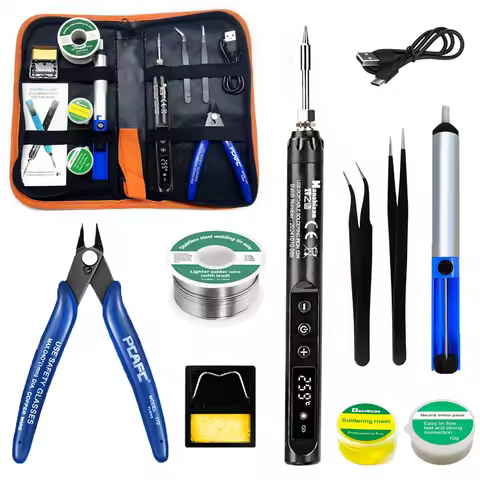 Portable USB Soldering Iron, Multi-functional USB Soldering Iron Case , Cordless Soldering Iron Kit