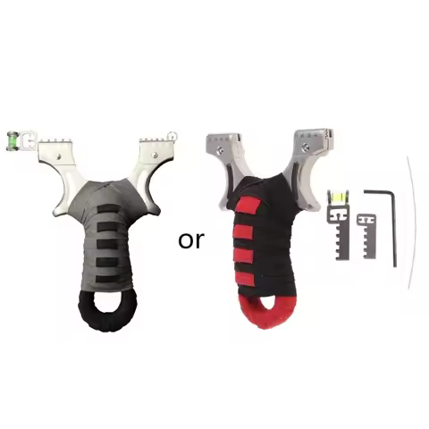 Short Handle Flat Band Stainless Steel Catapult Target R9CE