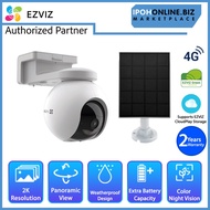 EZVIZ EB8 4G 2K 3MP Pan & Tilt 4G Network Smart Home Battery Camera + IPOHONLINE SOLAR CHARGING PANE