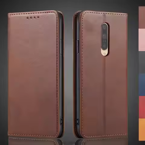 Magnetic attraction Leather Case for Oneplus 7 Pro 1+7 One plus 7 Holster Flip Cover Case Wallet Pho