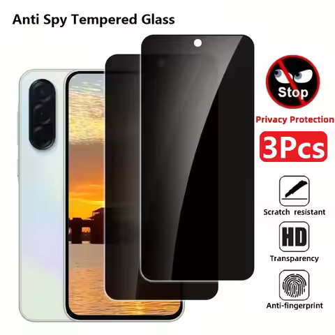 3Pcs Privacy Glass For Samsung Galaxy A03 A04 Core A7 A9 2018 A01 A02 A02S A03S A04E A04S A05 A05S A