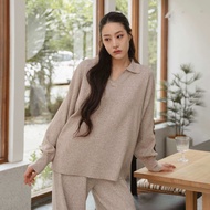 FLASHMARBLE - JAM KNIT SET ชุดเซ็ทไหมพรม Airport Look