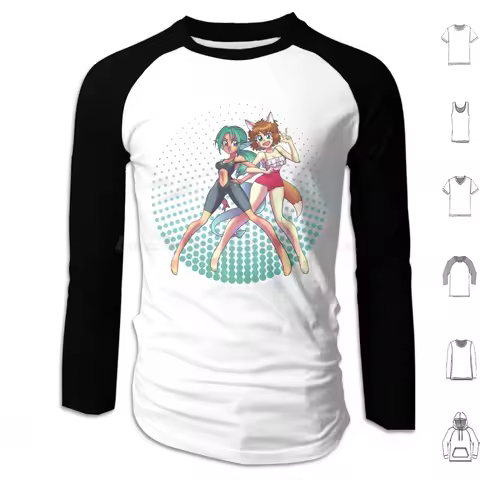 Koto And Juri Hoodies Long Sleeve Yu Koto Juri Japanese Manga Kawaii Anime Animation Comic Style Cos