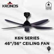 DEKA KRONOS K6N DC Motor 46" 56" Inch 5 Blades SIRIM Remote Control ABS Ceiling Fan K6 Kipas Angin S