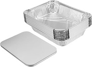 Cabilock 30pcs Packing Tin Box Outdoor Griddle Grill Cooking Oil Container Sheet Pan with Lid Foil Pizza Pans Foil Baking Tray Foil Container Portable Aluminum Foil Box Bbq Tin Case Silver