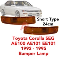 Toyota Corolla AE100 AE101 EE101 SEG Bumper Signal Lamp Short Amber Oren 1992 - 1995 New