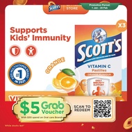 [3 Pack] SCOTT'S Vitamin C Pastilles Supplement for Children, Support Immunity, Healthy Skin and Gum