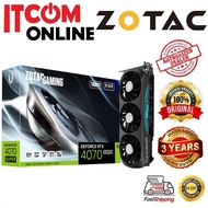 ZOTAC NVIDIA RTX4070 SUPER 12GB GDDR6X 192BIT TRINITY GRAPHIC CARD (ZT-D40720D-10P) BLK