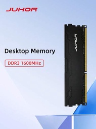 JUHOR 紀念內存 DDR3 8GB 1600MHz 台式機全新 Dimm Rams 帶散熱器