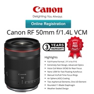 CANON MALAYSIA WARRANTY CANON RF 50MM F/1.4L VCM CINEMATIC LENS ORIGINAL (1 YEARS WARRANTY) CANON EO
