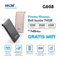 Paling Terlaku Modem Wifi 4G Hkm G008 Free Xl Go Izi 40Gb Unlocked