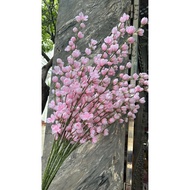 Bundle of 10 1m1 peach buds with decorative flying sticks - silk flowers