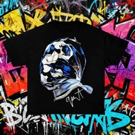 T-shirt hip-hop lelaki dengan reka bentuk Gunna Rap. T-shirt rap retro dengan reka bentuk Gunna Hip-