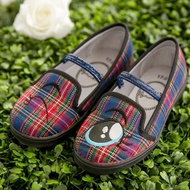 Remy藍格子眨眼睛樂福鞋(小孩)-(特價商品 僅接受退貨)