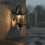 [Miulika] Classic Outdoor Wall Lantern Waterproof Wall Sconce Light Exterior Facade Lamp for Courtya